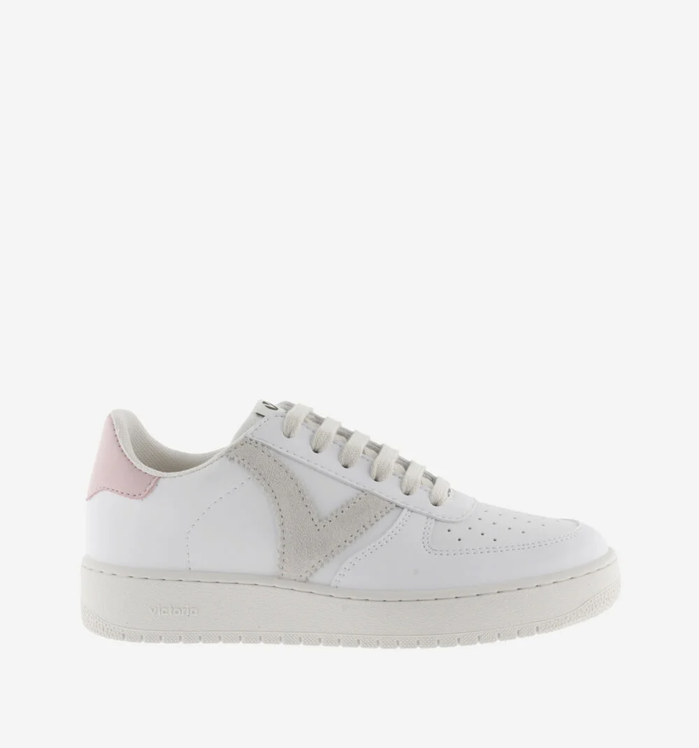 MADRID EFFET CUIR CONTRASTANT Baskets sport unisexe GRIS