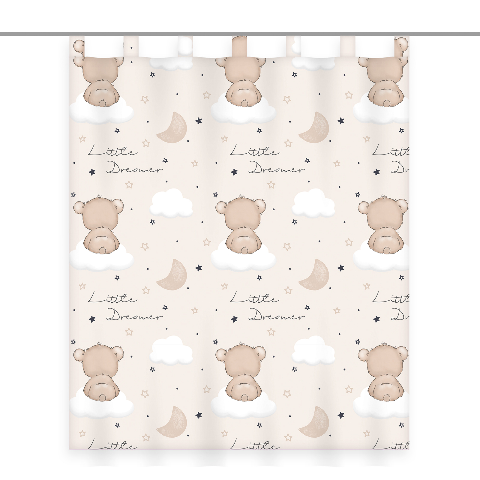 Schlaufenschal LITTLE DREAMER - beige-braun - 140x160 cm