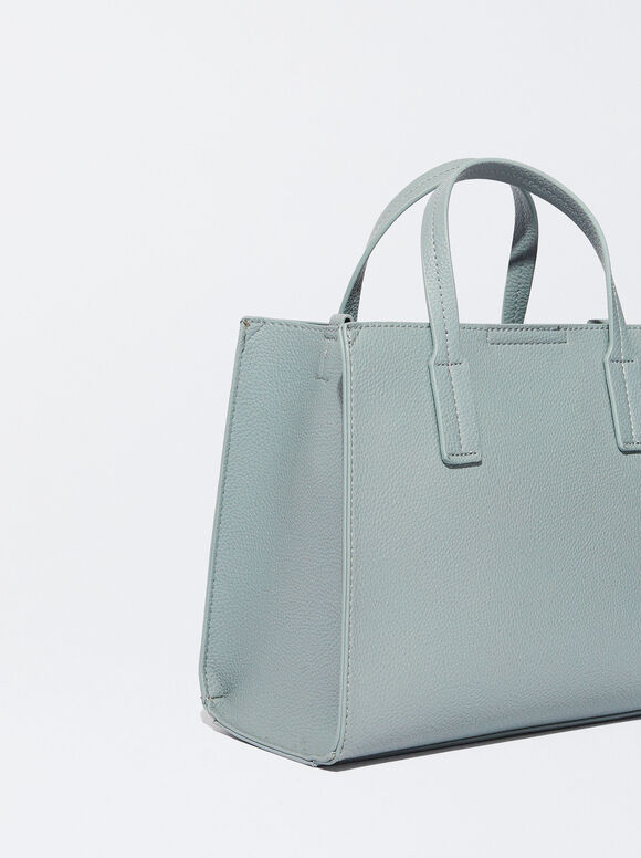 Bolsa de compras com bolsa removível - Azul
