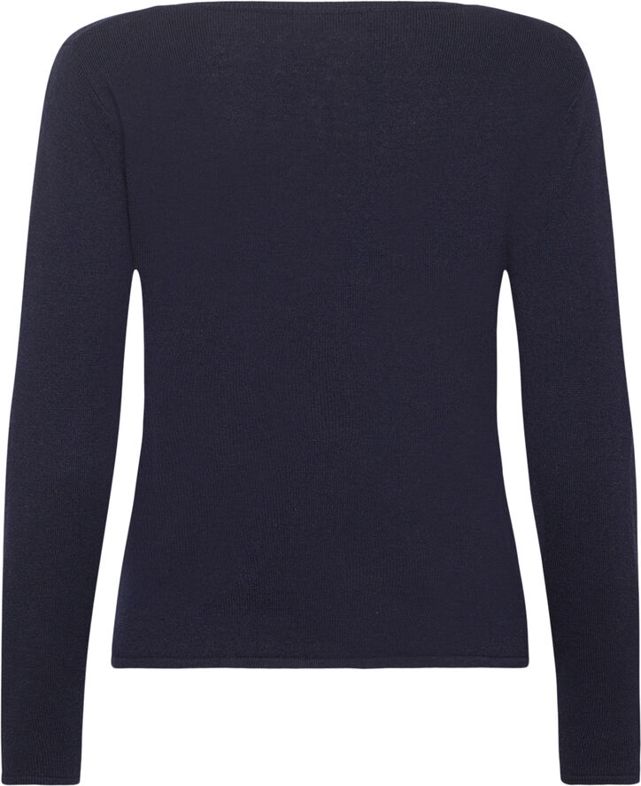 RM by Rosemunde RMWSofia wool LS V-neck knit Navy