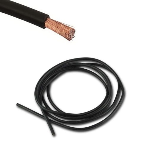 Bobine 5 m cable électrique 4 mm  Noir