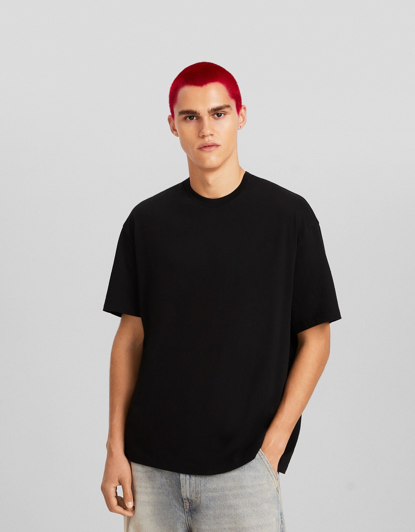 Pacote com 2 camisetas de corte reto