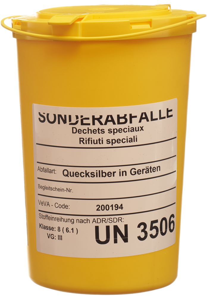 E Safe Quecksilber Entsorgungsbox<br>1 Stück, 2.0 l