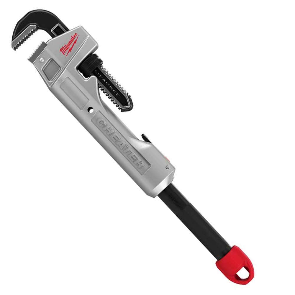 MILWAUKEE Cheater Aluminum Pipe Wrench 48227318