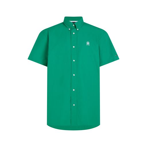Tommy Hilfiger Monogram Solid Skjorte, Olympic Green, XXL