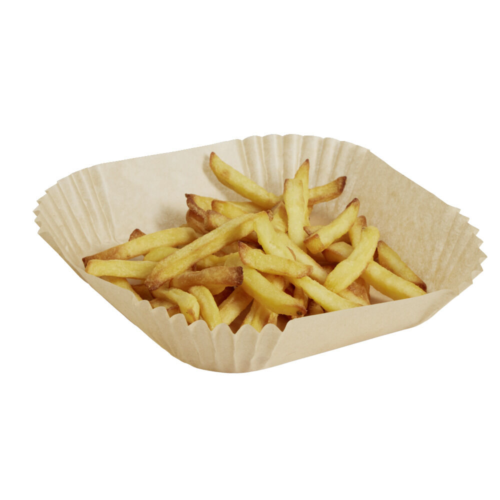 Papier cuisson pour friteuse sans huile 25 feuilles 16x16cm