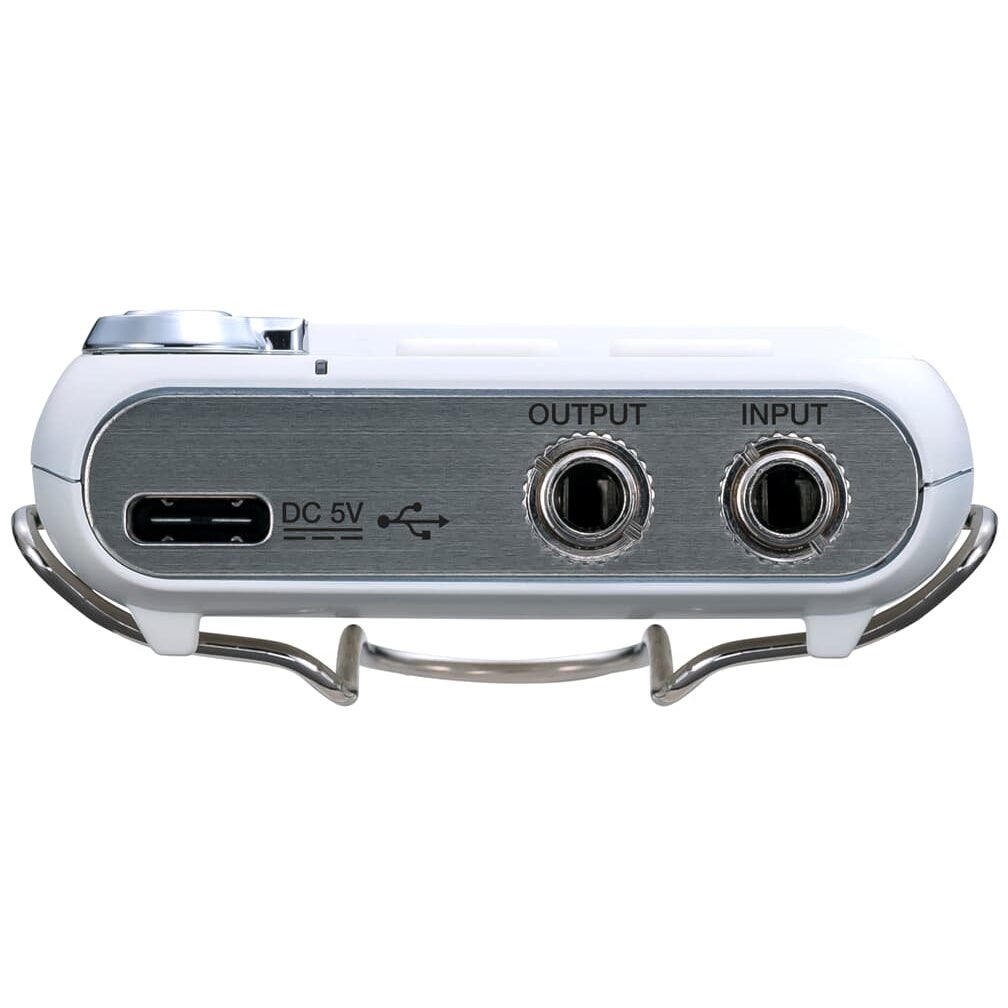 Zoom F2 White recorder met dasspeldmicrofoon
