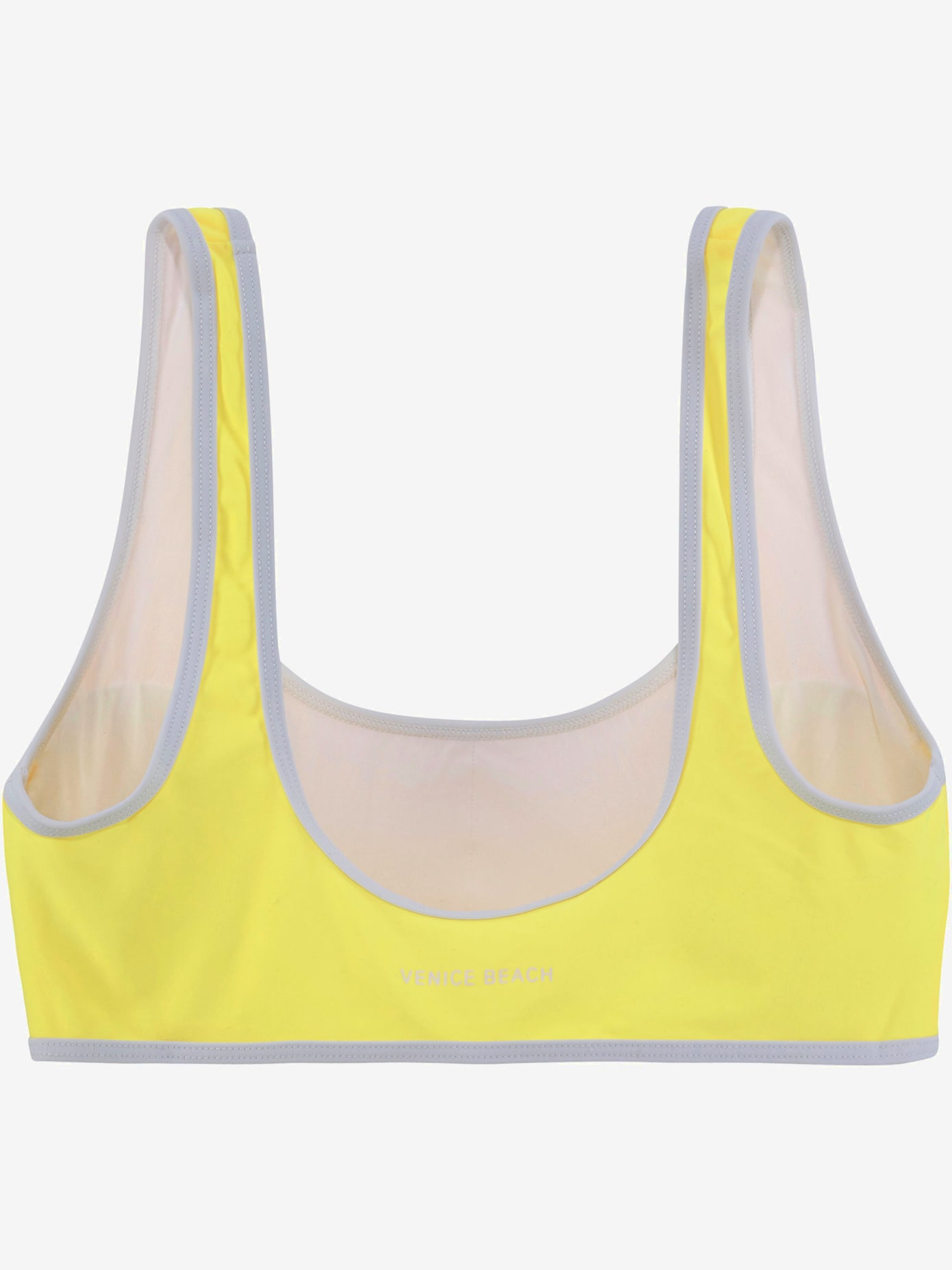 Haut de bikini bustier passepoils contrastés
