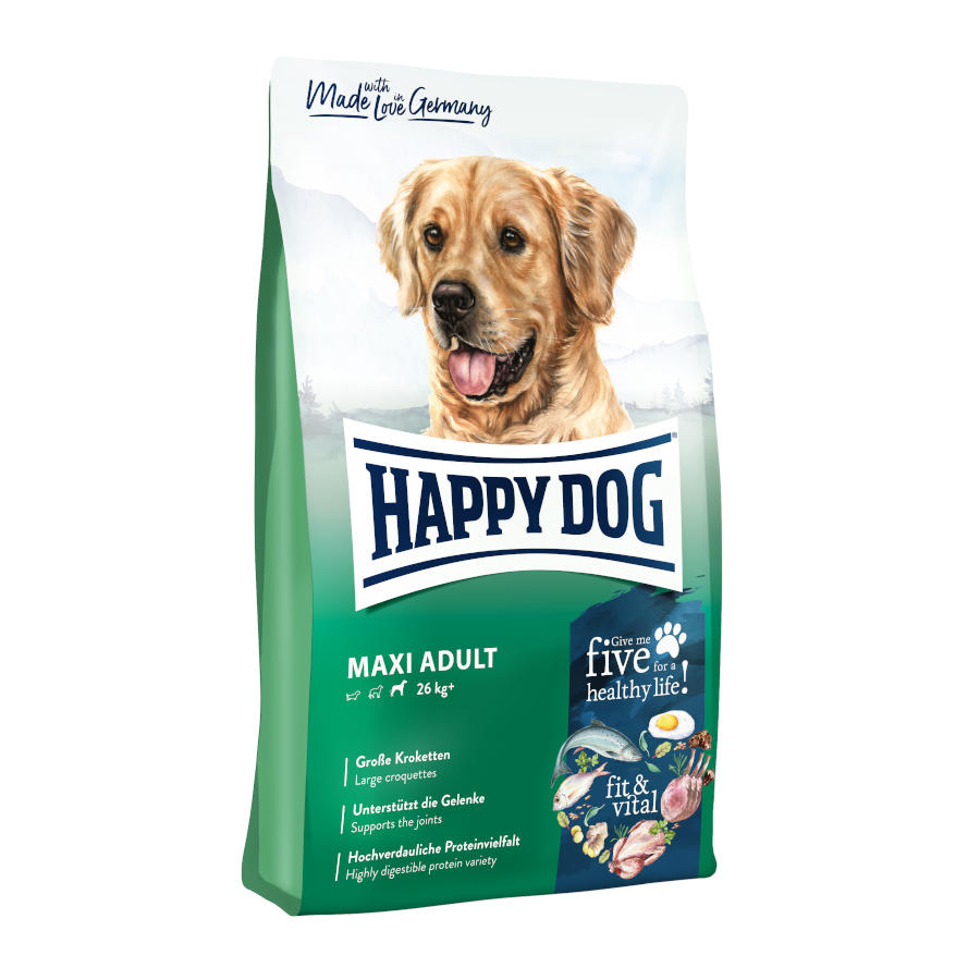 Acho que é Happy Dog Maxi Adult Fit Vital.
