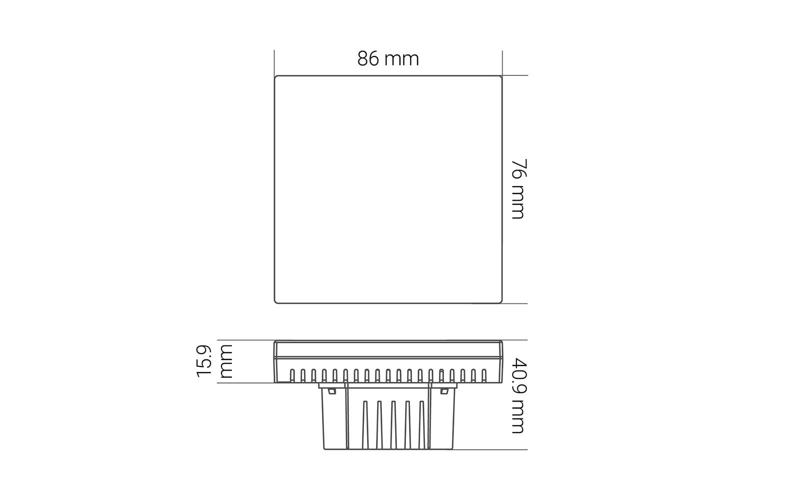 Smart Home Wandthermostat für Bodenheizungs-Stellantrieb<br>Wand-Thermostat für smartes und automatisiertes Heizen mit Energiesparfunktionen