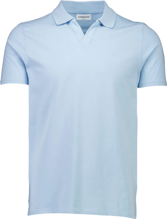 Lindbergh Stretch polo shirt S/S Blå