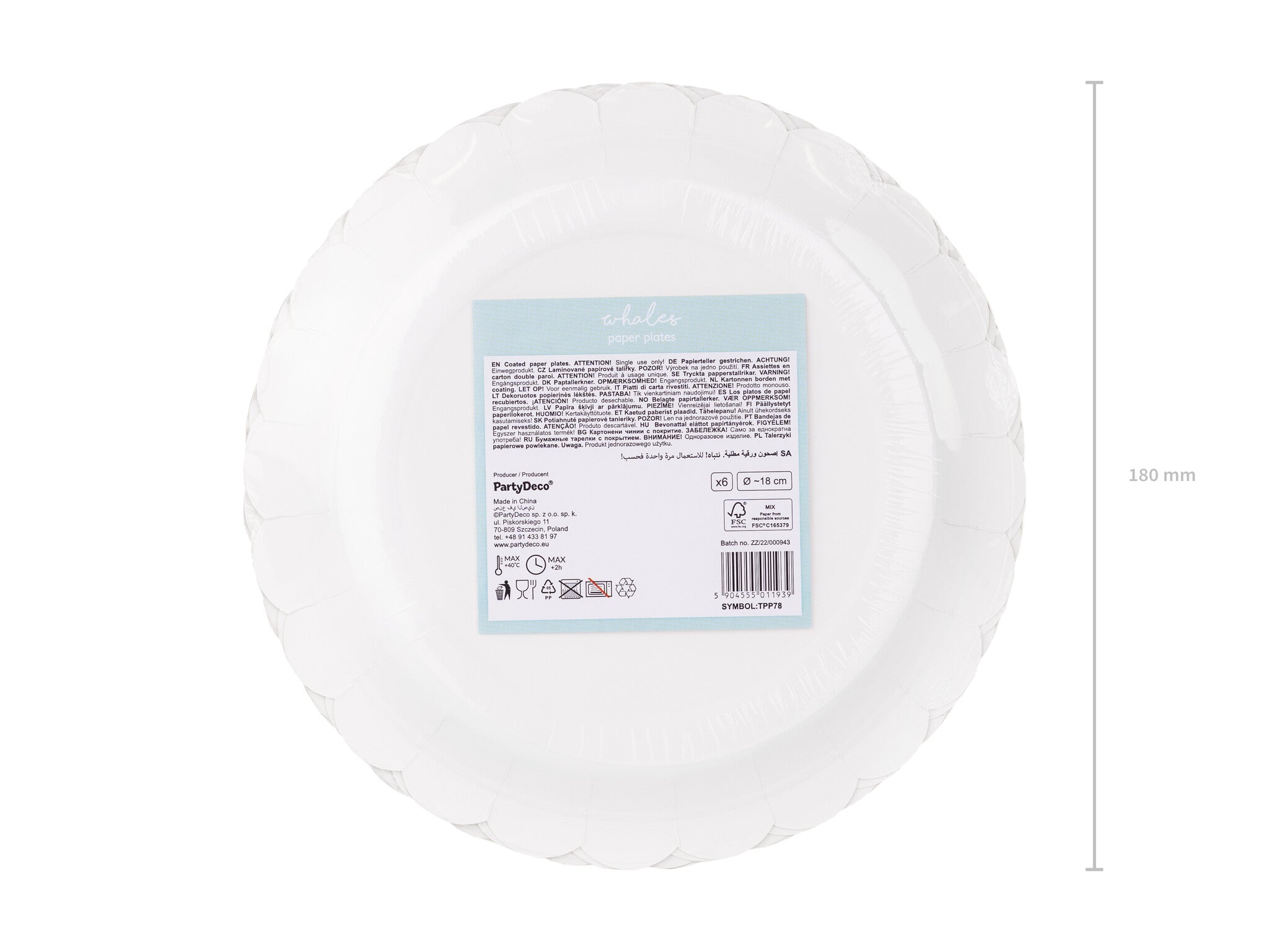 Borden Walvis 18cm 6st