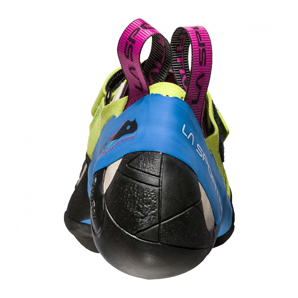 La Sportiva SKWAMA - Chaussons escalade Femme apple green/cobalt blue
