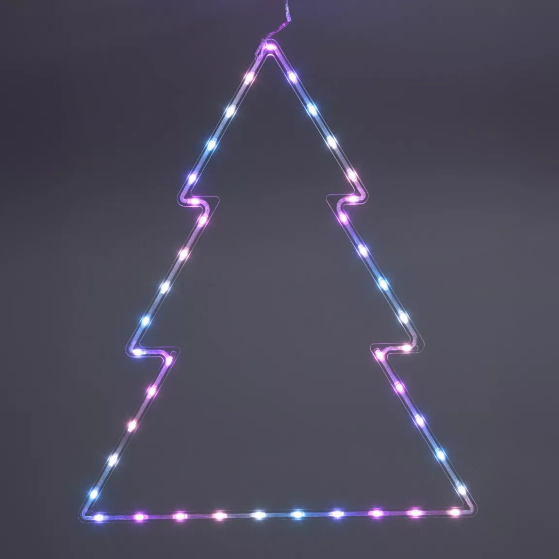 Sapin lumineux néon 41 LED H60 cm Noël Multicolore