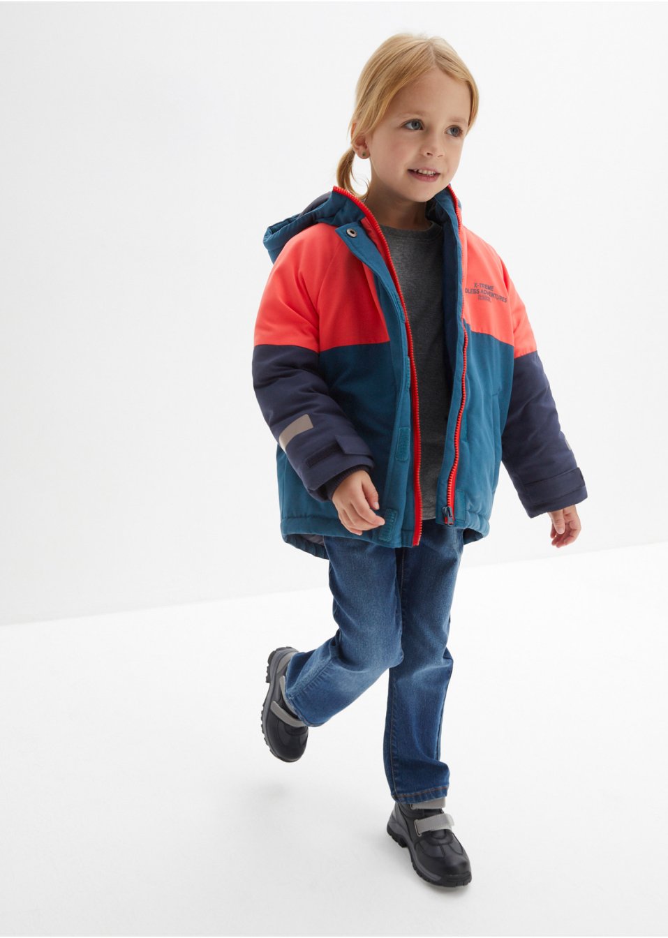 Veste hiver fille style color block