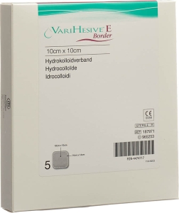 VARIHESIVE E BORDER Verband 10x10/14x14cm, 5 Stück