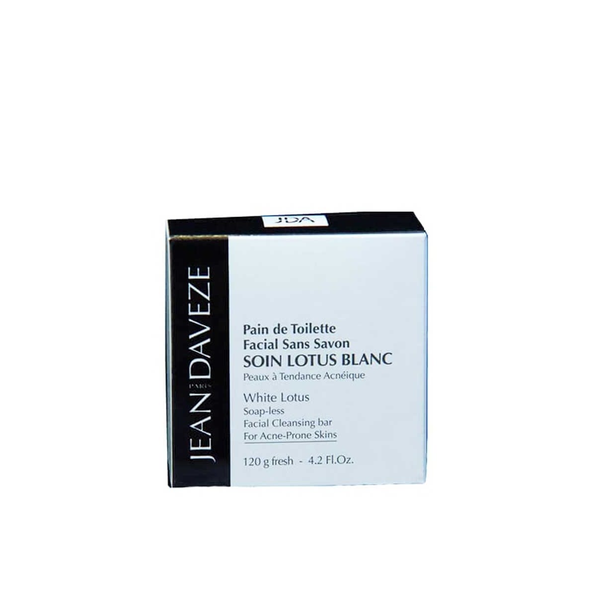 Jean d'Avèze Lotus Blanc Pain de Toilette Facial Sans Savon