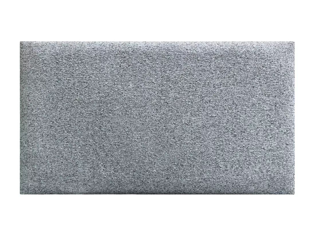 DHOME Lot de 8 Panneaux Rembourrés en Tissu Aqualine Autocollants pour Mur Acoustiques Absorbants Protection contre les choc (Gris perle, 60x40cm, x8)