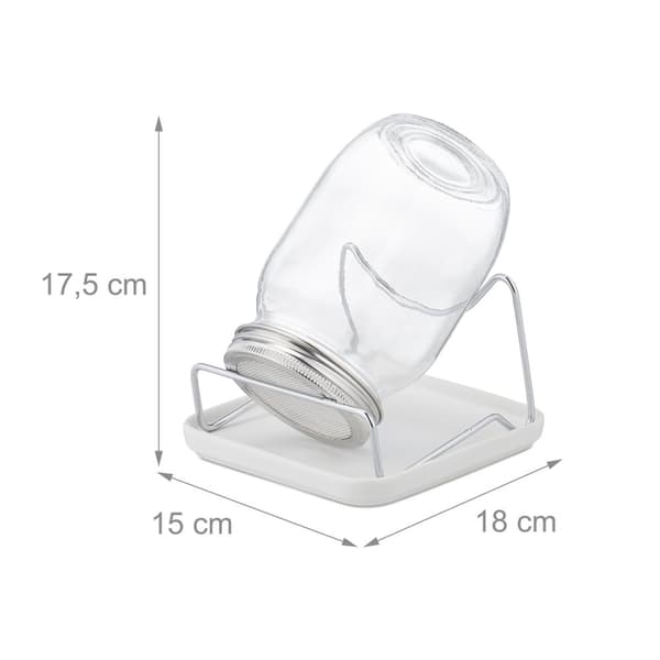 Sprayglass med ramme og skål