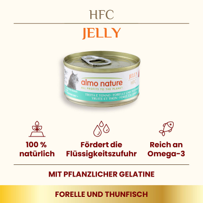 Almo Nature HFC Jelly Forelle & Thunfisch Dose 70g