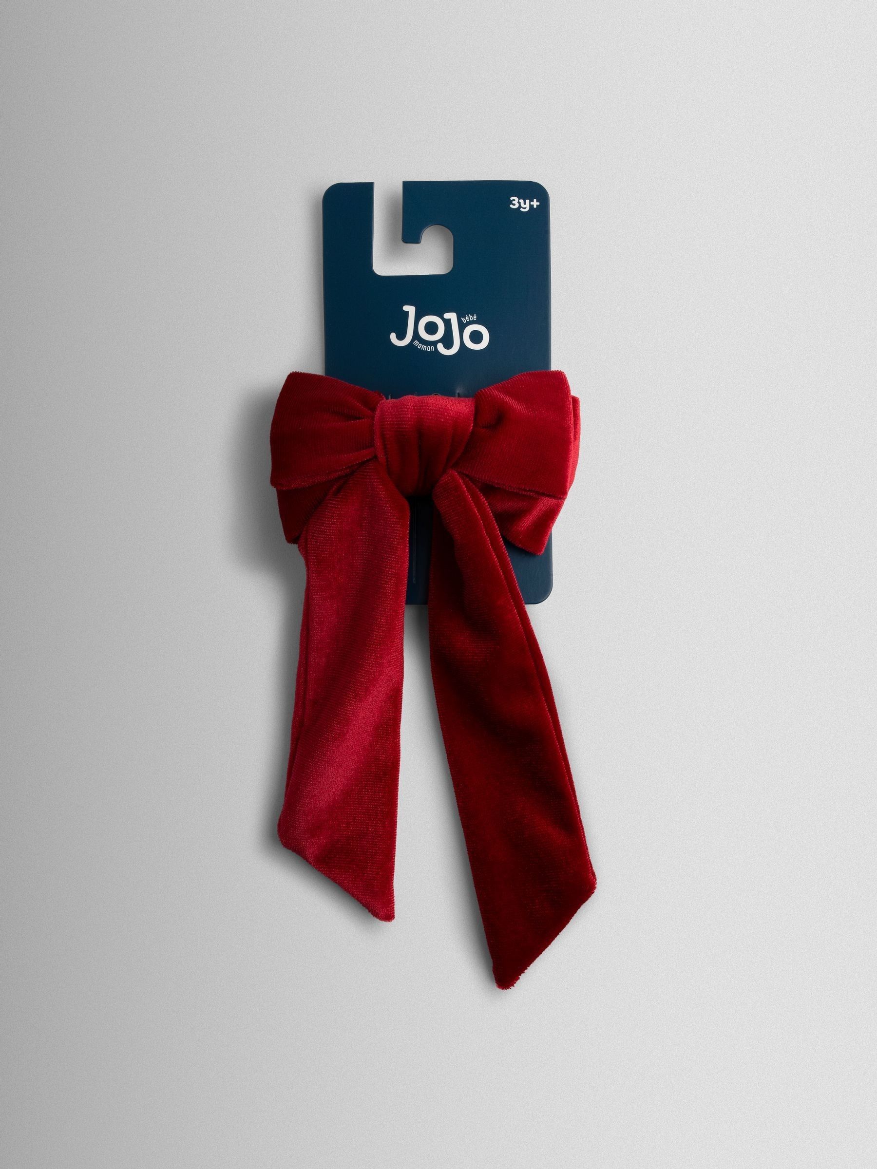 Rood - JoJo Maman Bébé Double Bow Hair Clip