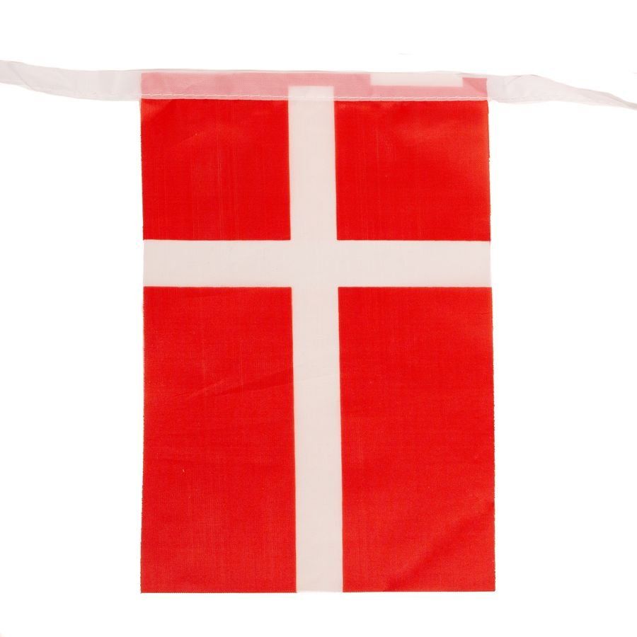 Danemark Guirlande drapeaux - Rouge/Blanc