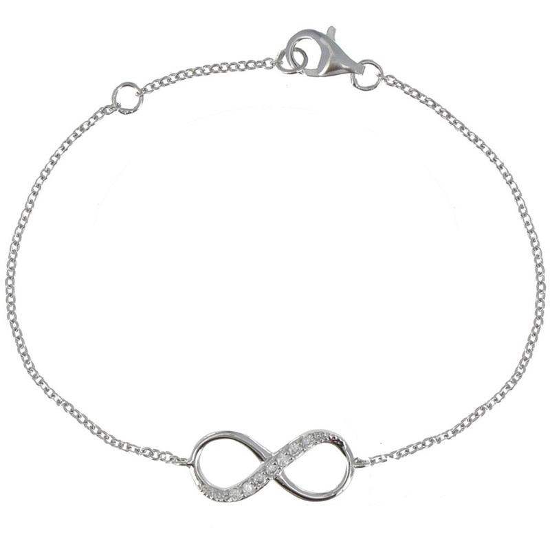 Bracelet Argent Infini et Strass