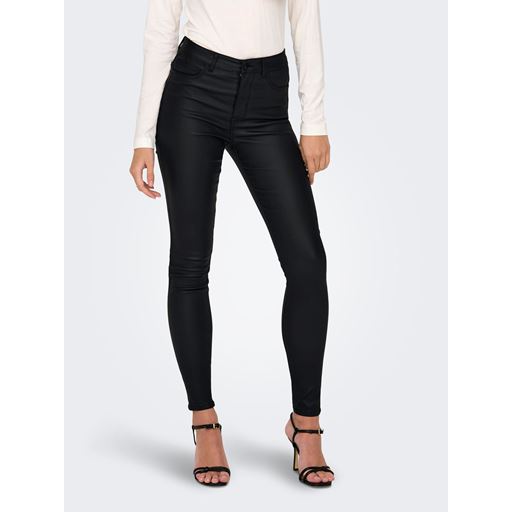 JDY New Thunder Coated Bukser, Black, M/L34