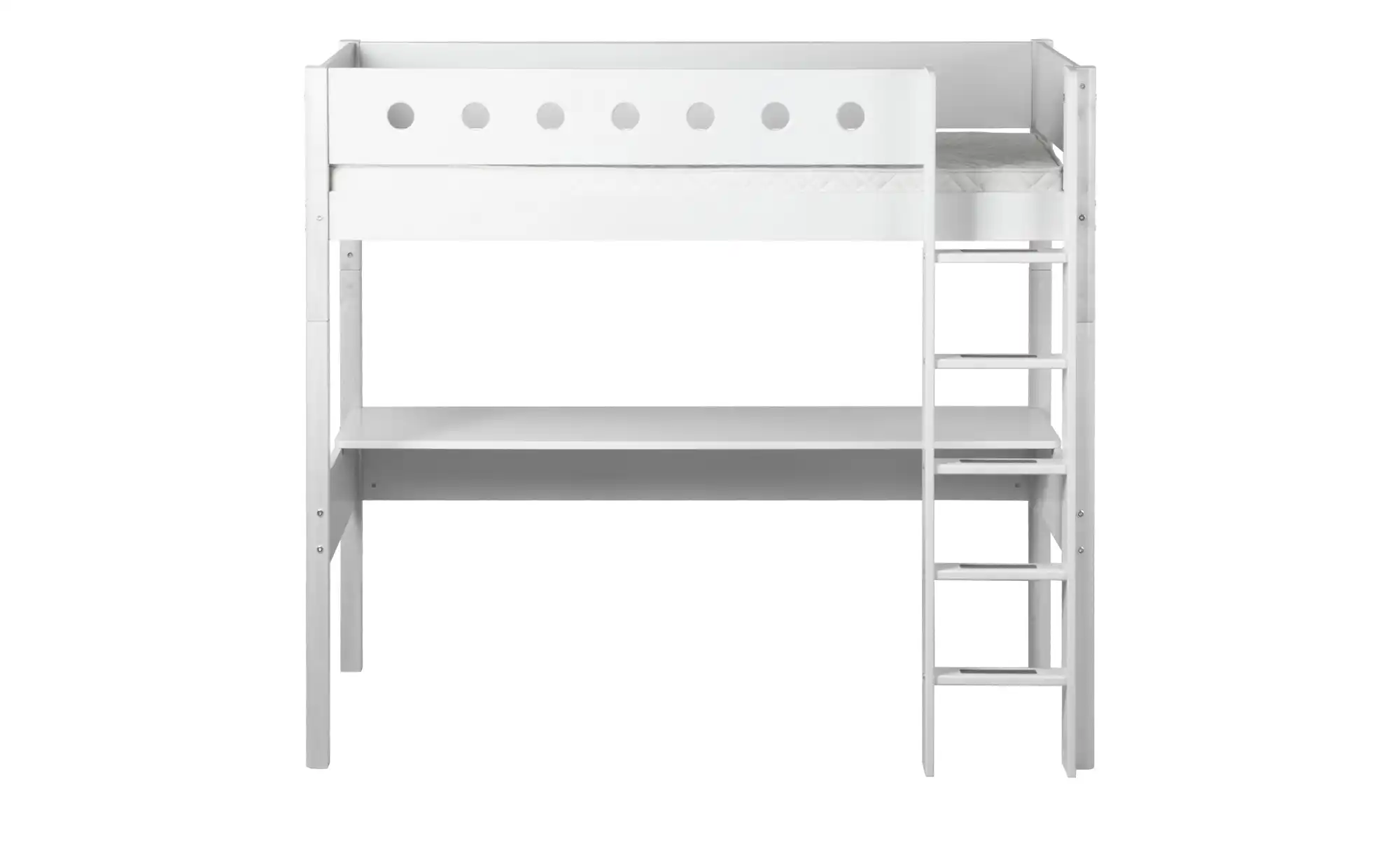 FLEXA Hochbett mit senkrechter Leiter Flexa White