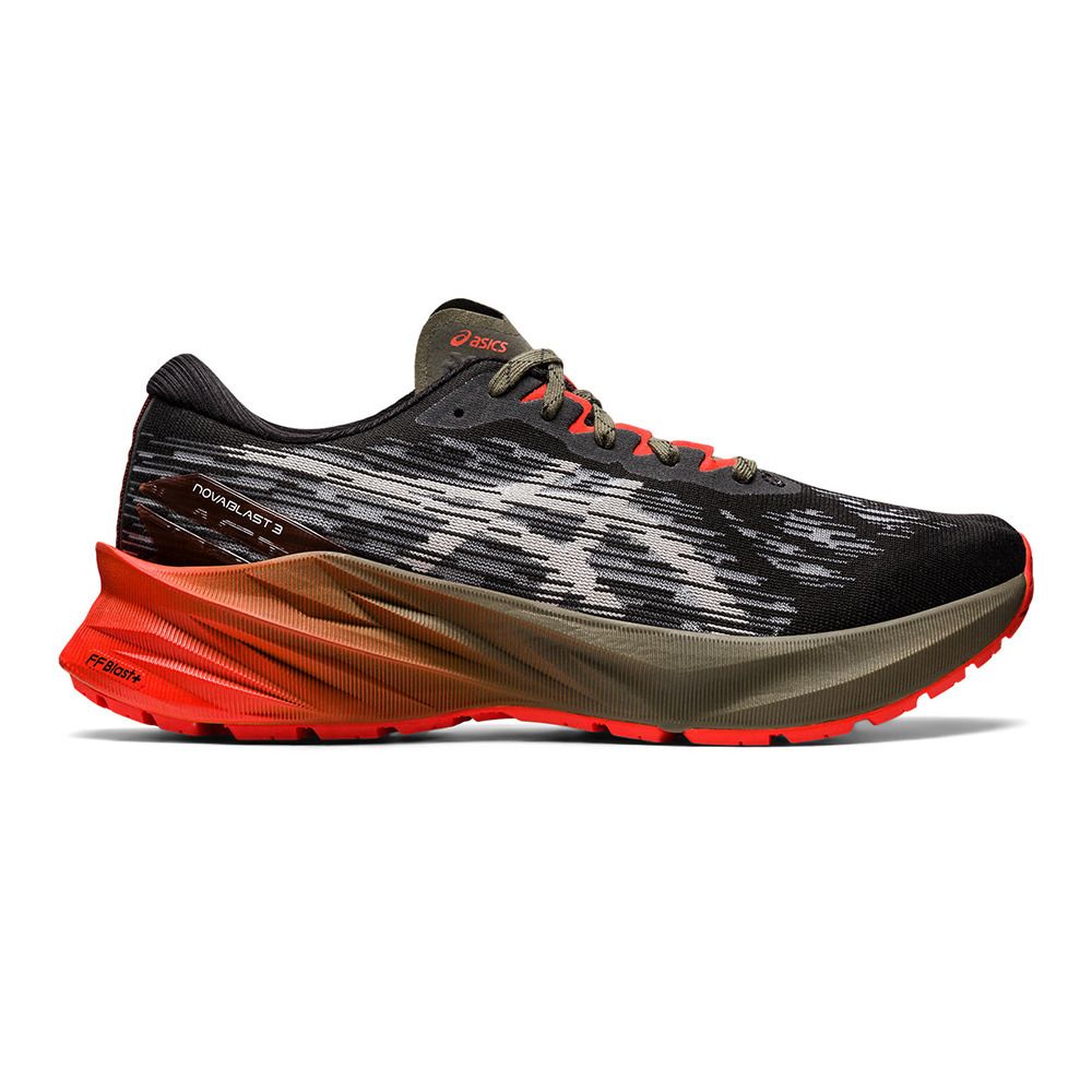 Asics NOVABLAST 3 TR - Chaussures running Homme nature bathing/olive