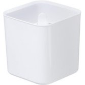 Cache-pot carré, blanc, Eden