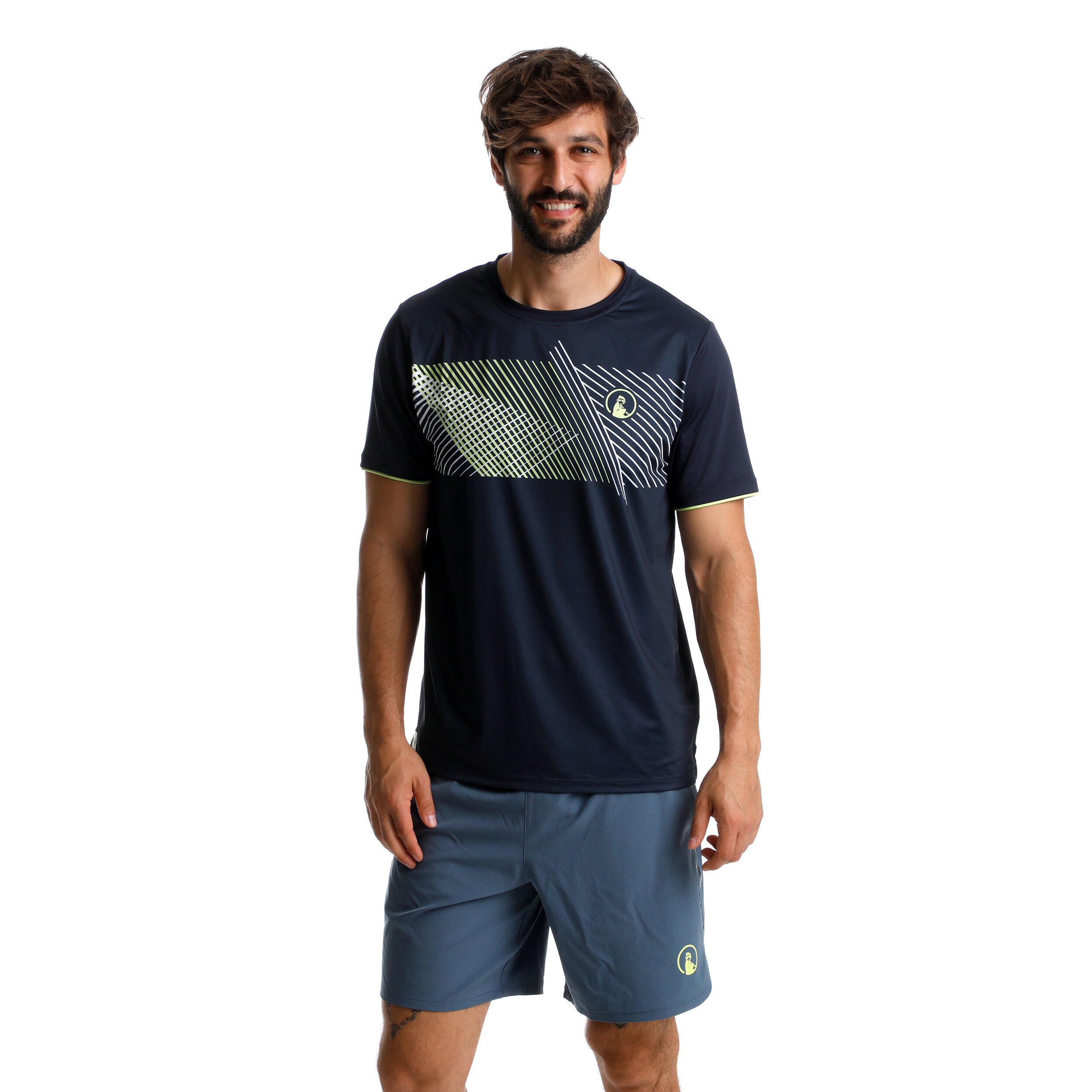 Quiet Please Perspectives Receiver T-shirt Hommes - Bleu Foncé