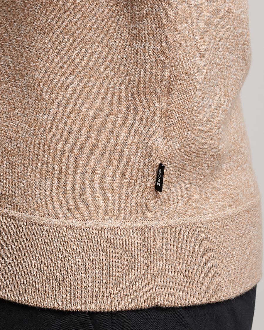 BOSS BLACK Onorto Full Zip Sweater Medium Beige