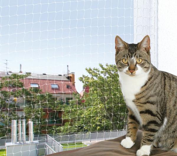 Trixie Katzenzubehör Schutznetz, transparent