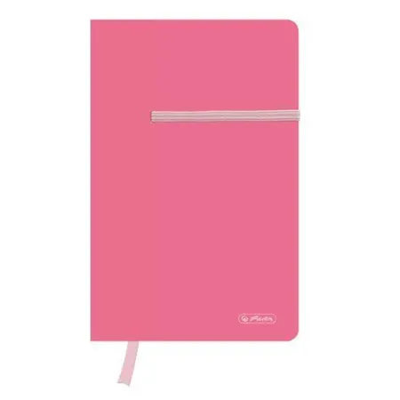 Herlitz Notizheft PP A5 pink kariert 40 Blatt