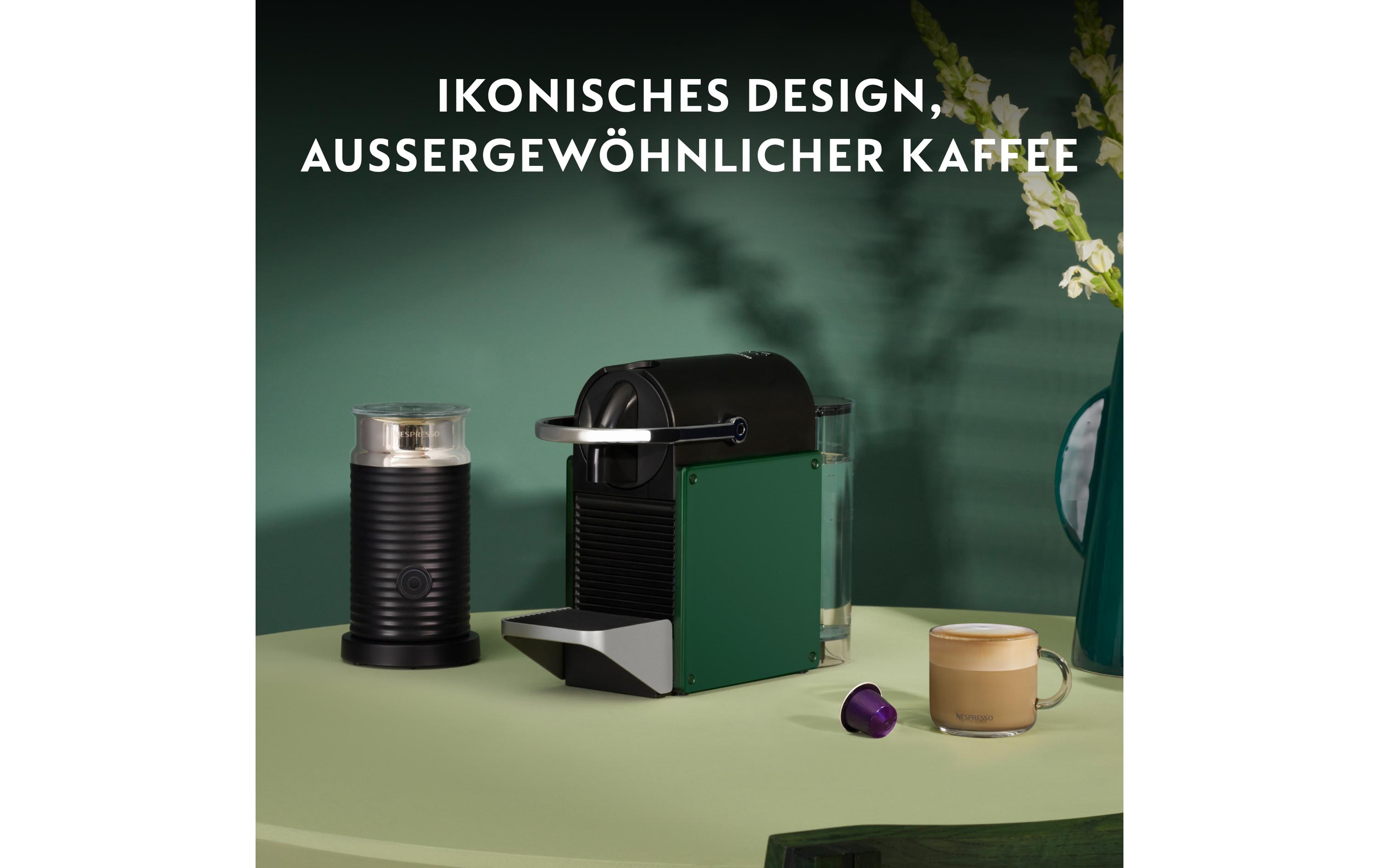 Kaffeemaschine Nespresso Pixie XN3063CH Dunkelgrün<br>Elegante Kapselmaschine