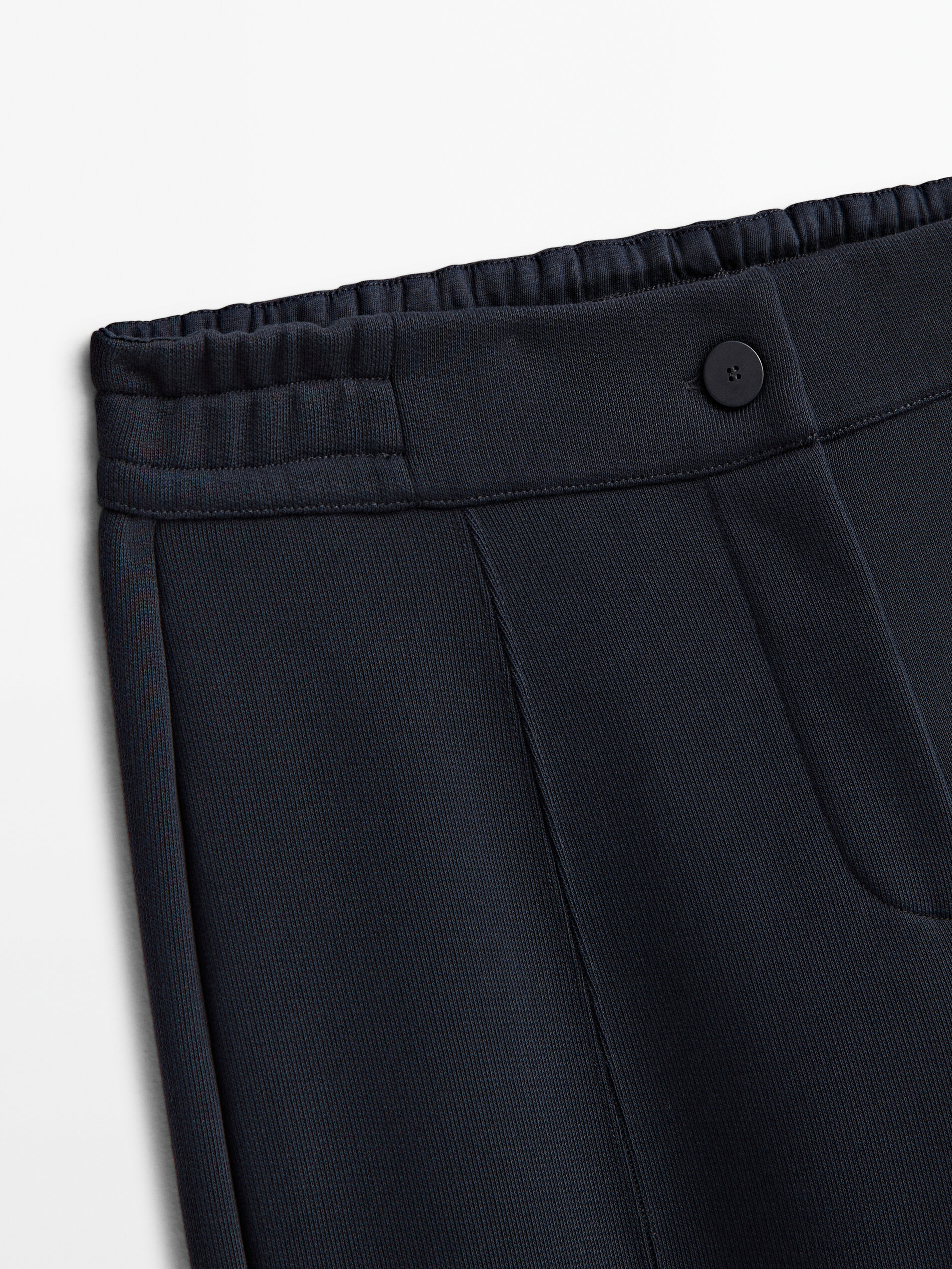 Calça de moletom de algodão - AZUL MARINHO