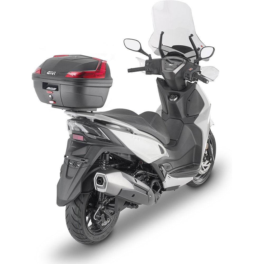 Givi - Top case B37 Blade avec platine et kit de fixation Noir / Rouge
