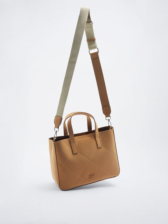 Bolsa Tote para Uso Diário - Cor Camel