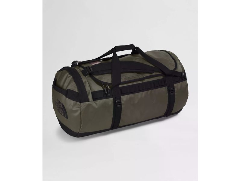 The North Face Duffle Bag Base Camp L 95 l, Taupe Grün/Schw Duffel-Tasche