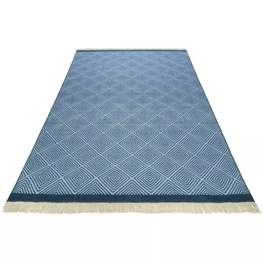 Esprit Handweb-Teppich Cairo blau