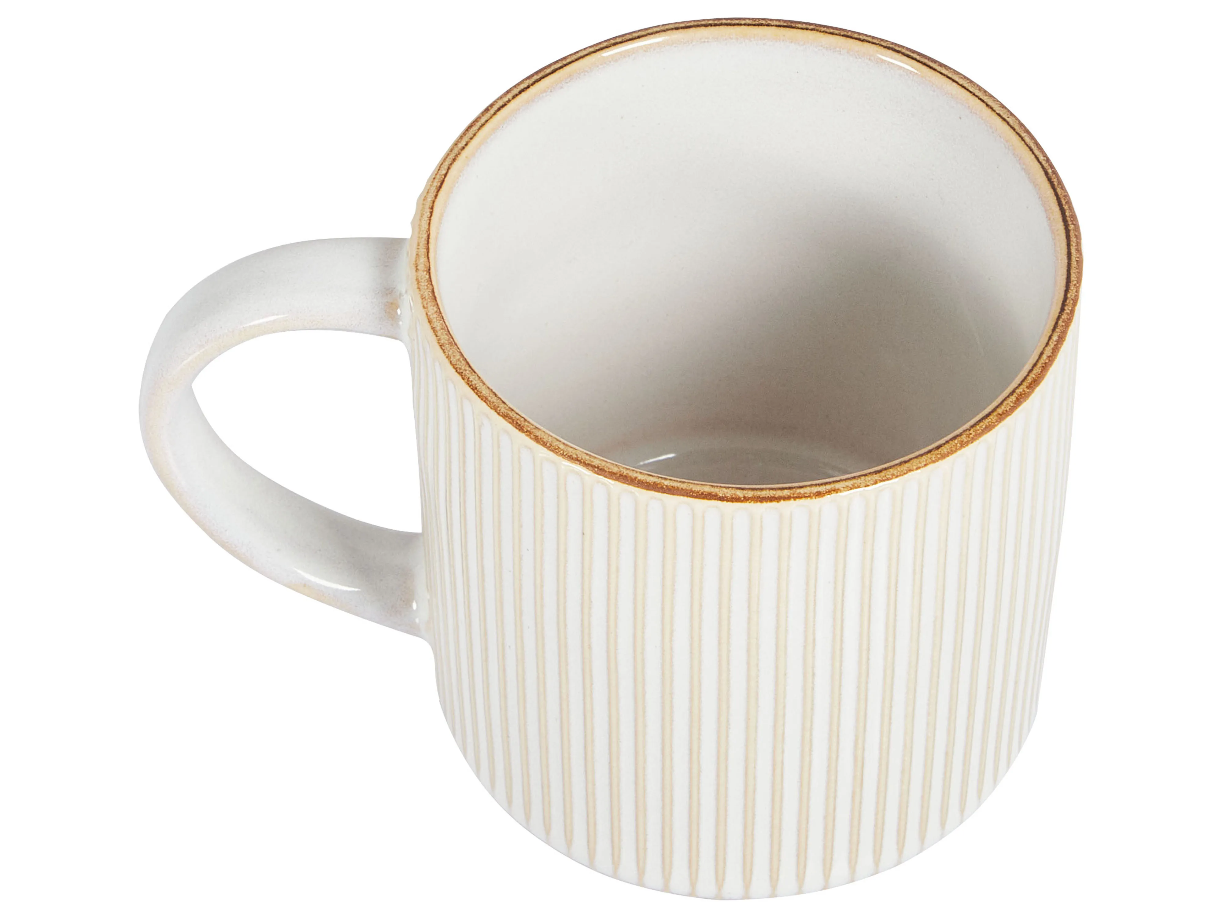 Set van 4 mokken MUGWORT Steengoed Lichtbeige