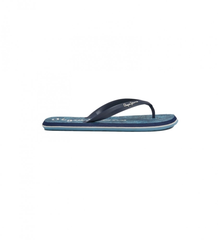 Chinelo Pepe Jeans Baleia Floresta Tropical Azul Marinho