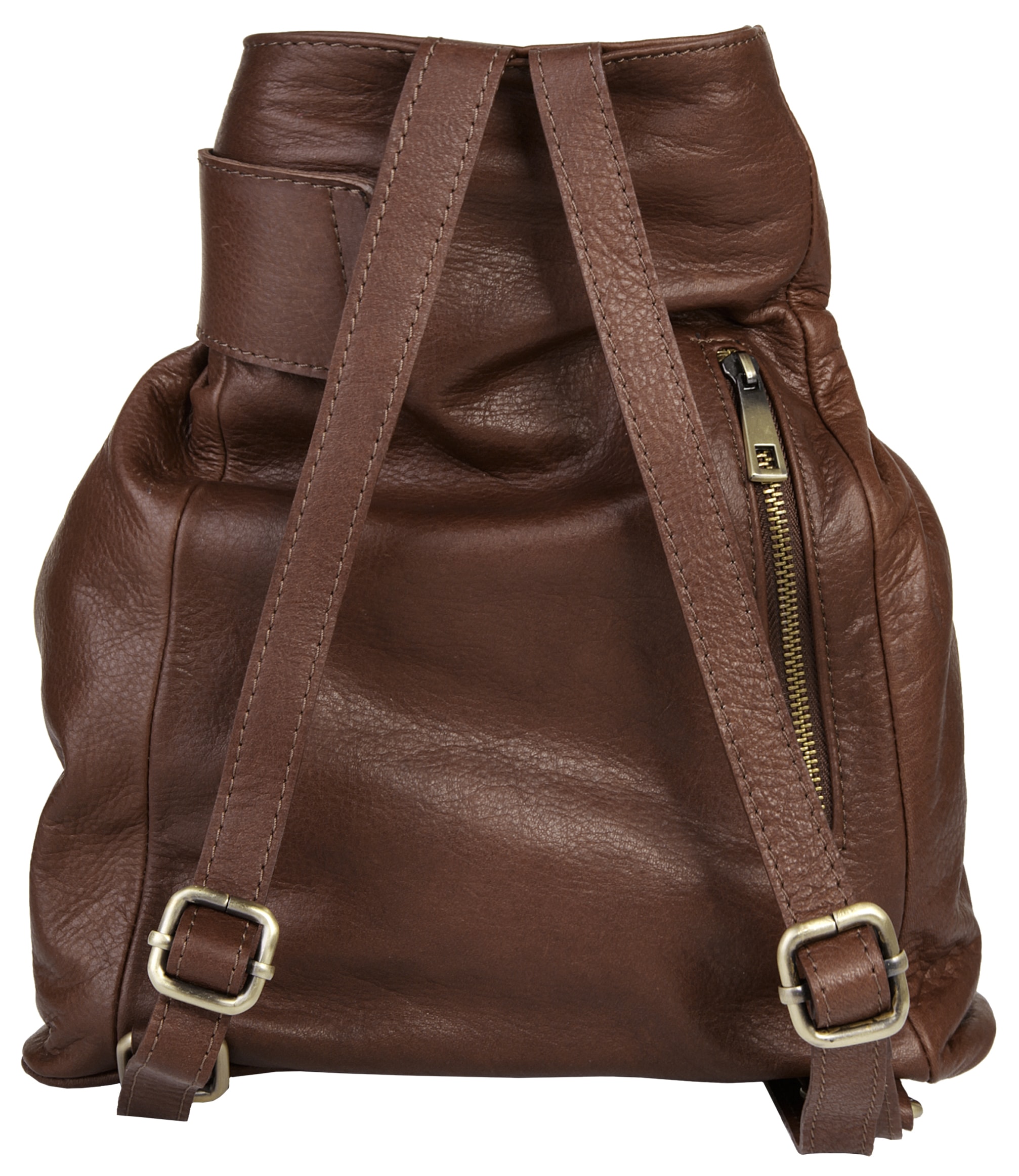 Piké Cityrucksack echt Leder, Made in Italy