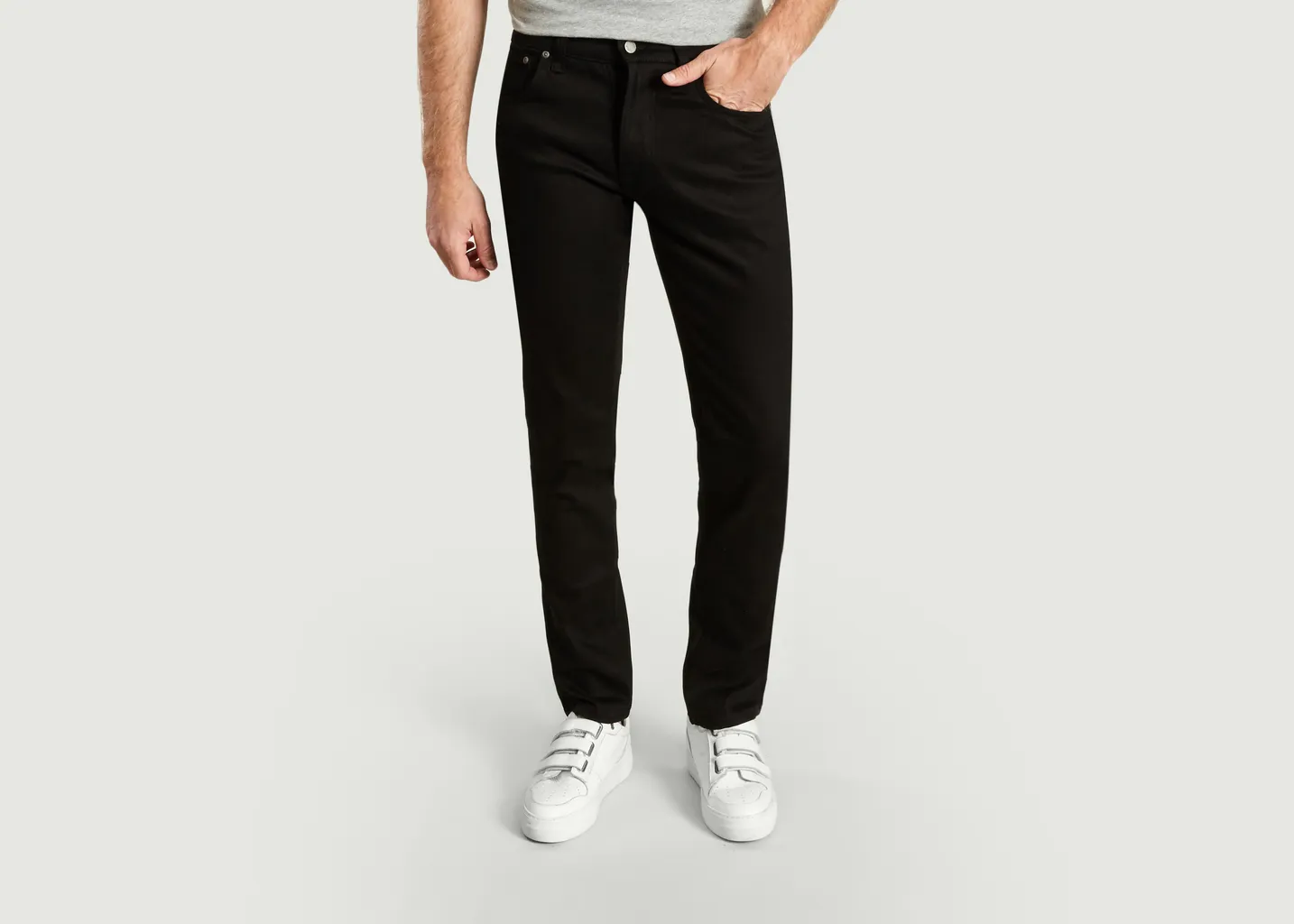 Jeans Grim Tim en Coton Biologique Nudie Jeans