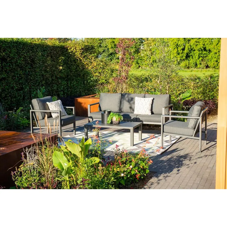 Springs loungeset - 4-dlg - carbon black - reflex black