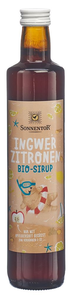 SONNENTOR Ingwer-Zitronen Sirup<br>500 ml, Sirup, BIO