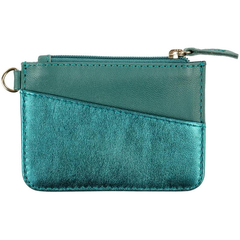 Ginkgo, Pochette téléphone & accessoires en cuir (Petite sacoche pour téléphone 10,5x16,5 cm + porte-cartes 7,5x10,5 cm + porte-clés 7x6 ,5 cm)