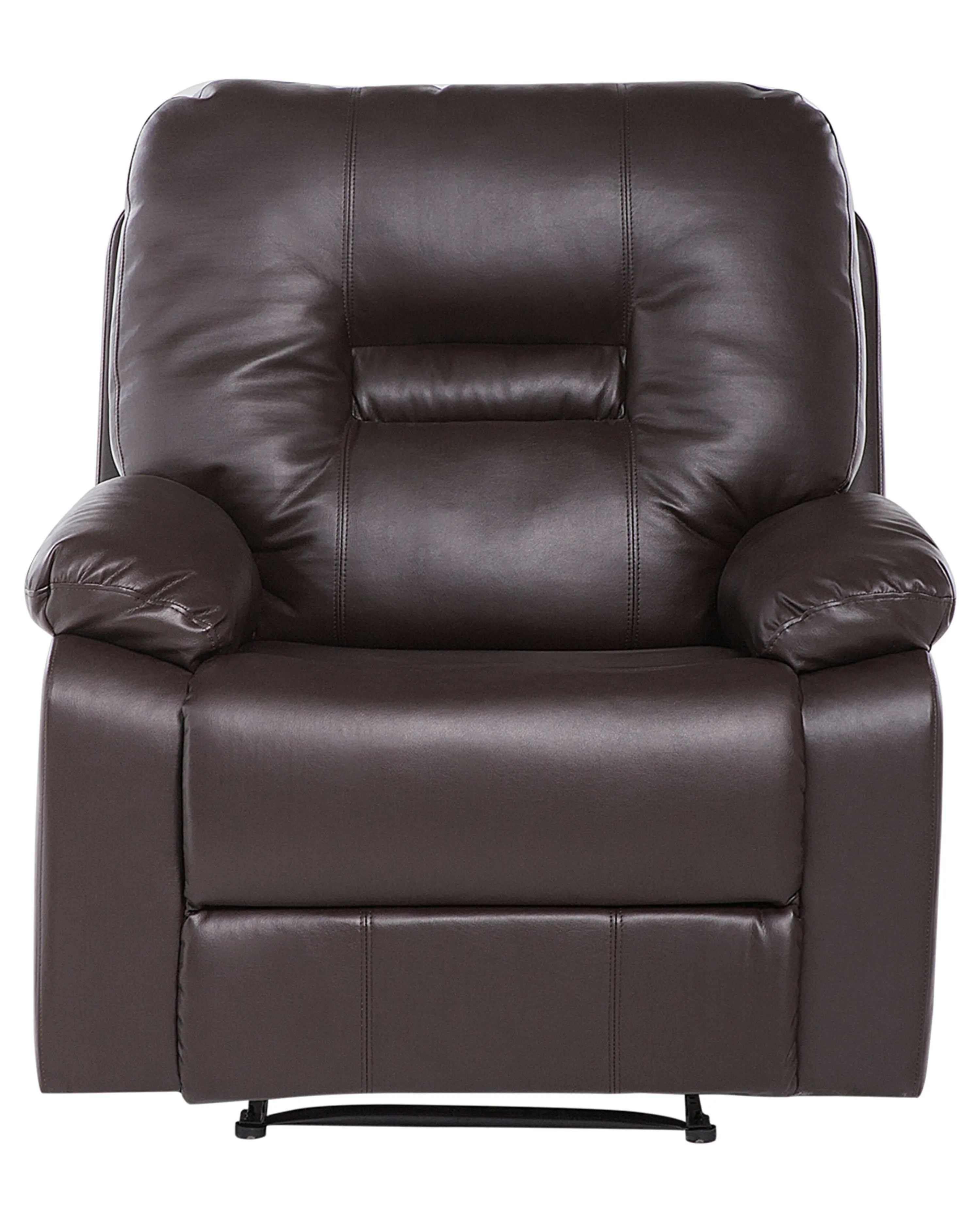 Relaxfauteuil BERGEN inclusief voetensteun Kunstleer Bruin