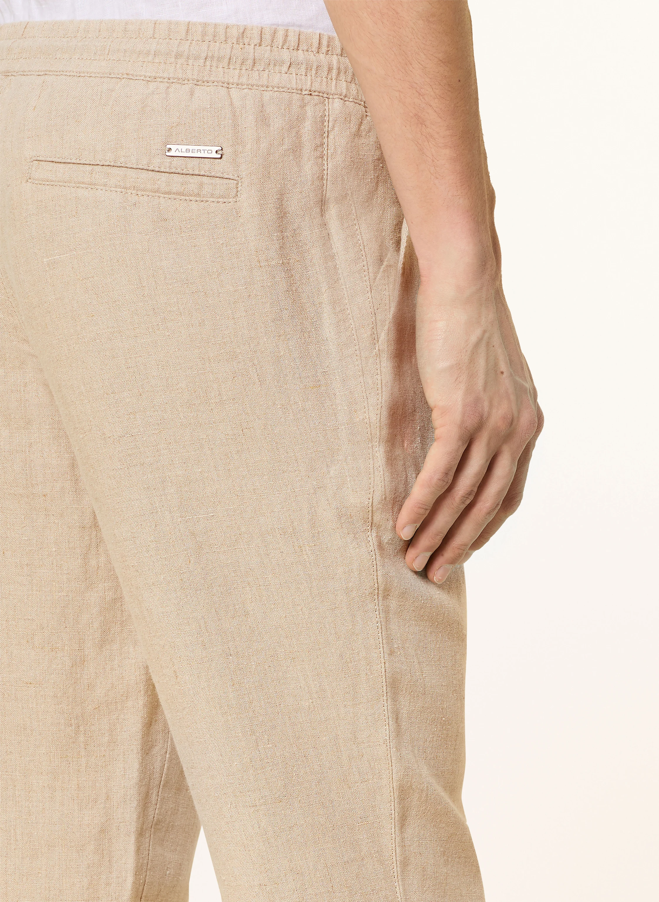 ALBERTO Leinenhose HOUSE Tapered Fit